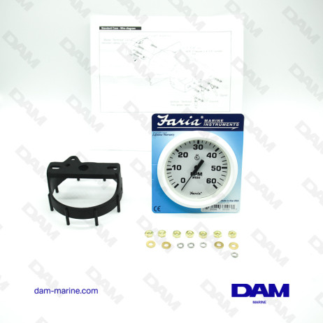 TACÓMETRO DE GASOLINA INTERIOR BLANCO 0-6000 RPM