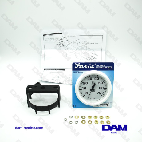 WHITE OUTBOARD REV COUNTER 0-7000 RPM