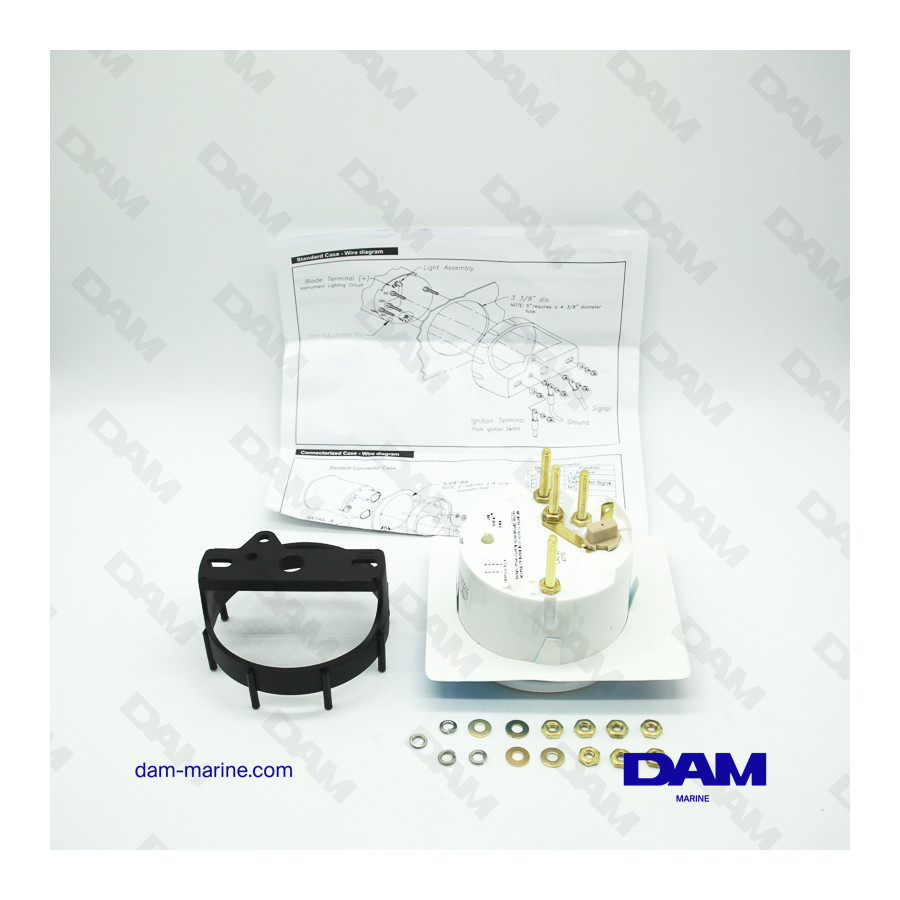 WHITE OUTBOARD REV COUNTER 0-7000 RPM