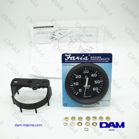 CUENTARREVOLUCIONES DE GASOLINA INTERIOR NEGRO 0-6000 RPM