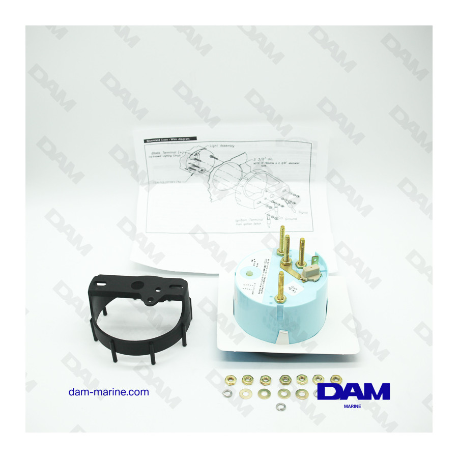 CUENTARREVOLUCIONES DE GASOLINA INTERIOR NEGRO 0-6000 RPM