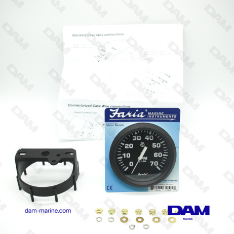 CUENTARREVOLUCIONES FUERA DE BORDA NEGRO 0-7000 RPM