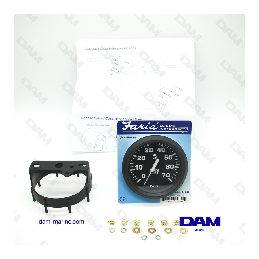 CUENTARREVOLUCIONES FUERA DE BORDA NEGRO 0-7000 RPM