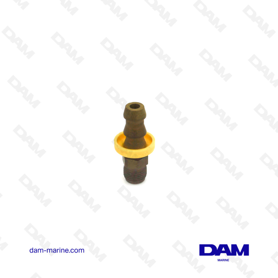 STRAIGHT FUEL FITTING - 1/4 X 8MM