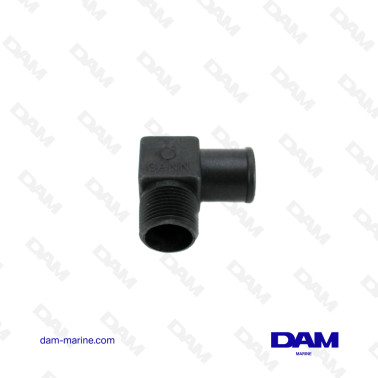 PLASTIC ELBOW WATER CONNECTOR 90° MM - 3/4 X 25MM