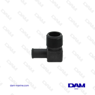 PLASTIC ELBOW WATER CONNECTOR 90° MM - 3/4 X 16MM