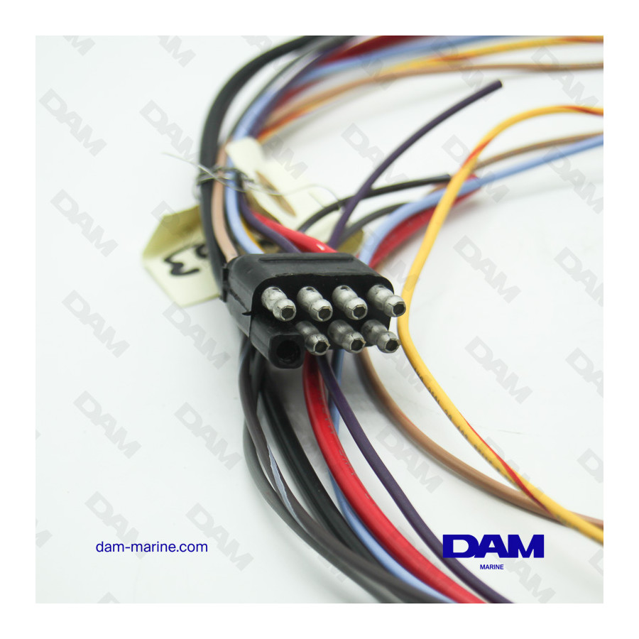 FAISCEAU ELECTRIQUE 8 PINS MALE RECTANGLE - 3FT