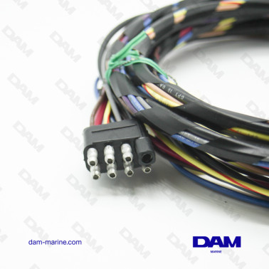 ARNÉS DE CABLEADO RECTÁNGULO M/F DE 8 PINES - 25 PIES