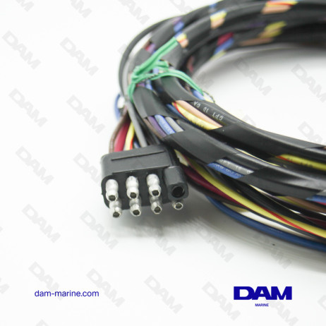 FAISCEAU ELECTRIQUE 8 PINS M/F RECTANGLE - 25FT