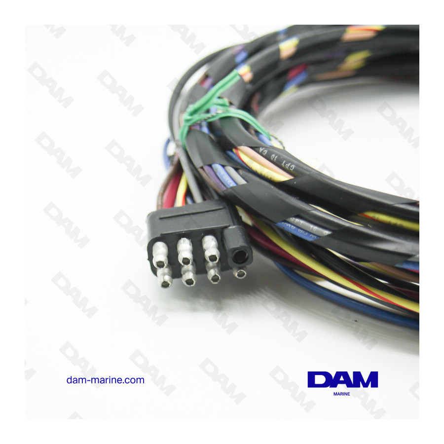 FAISCEAU ELECTRIQUE 8 PINS M/F RECTANGLE - 25FT