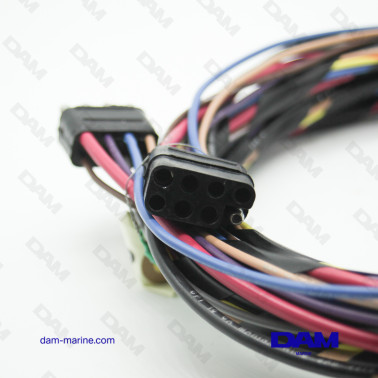 ARNÉS DE CABLEADO RECTÁNGULO M/F DE 8 PINES - 25 PIES