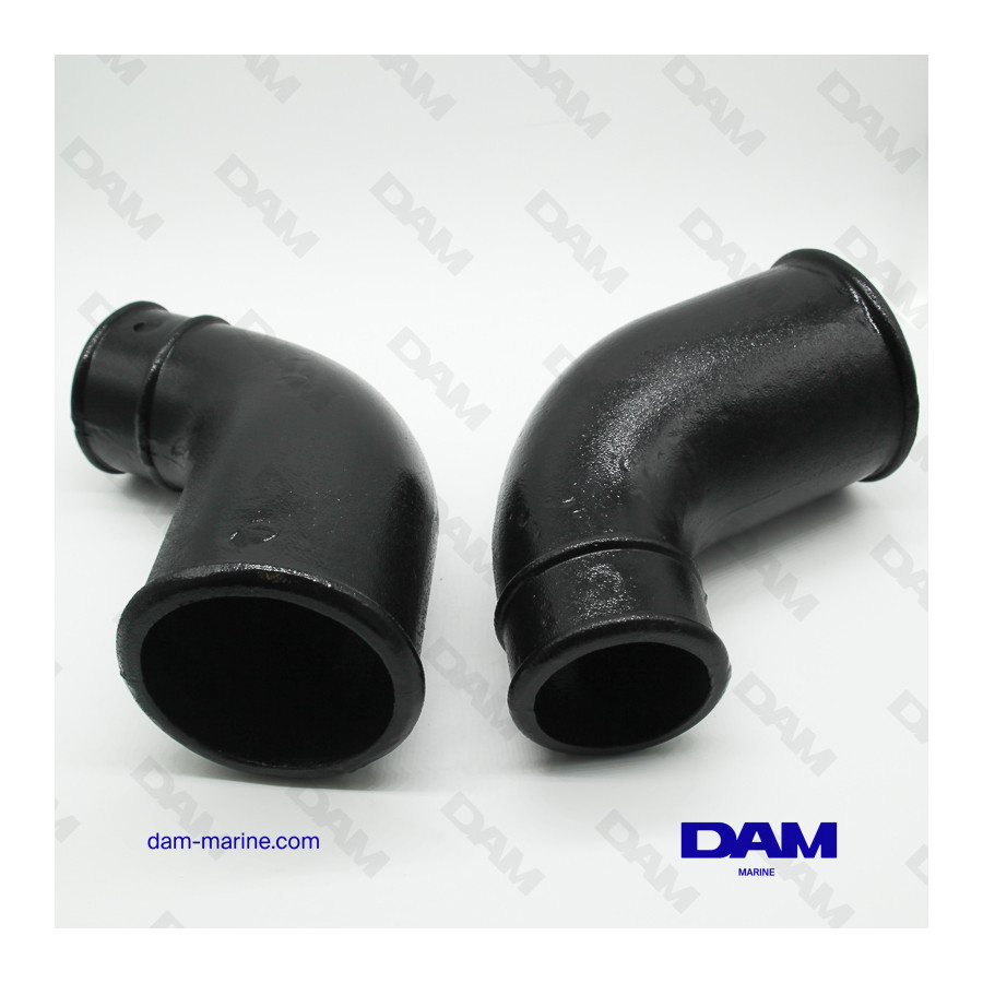 KIT DE CODO DE ESCAPE PREVIO MERCRUISER V8 - 2 PIEZAS