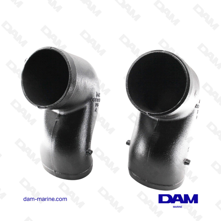 MERCRUISER V6 DRY EXHAUST PRE-ELBOW KIT - 2PCS
