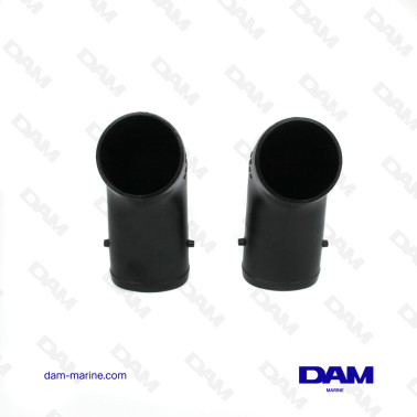 MERCRUISER V8 DRY EXHAUST PRE-ELBOW KIT - 2PCS