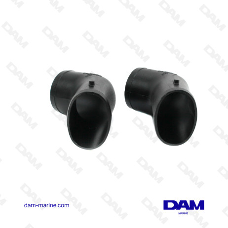 KIT DE CODO DE ESCAPE SECO MERCRUISER V8 - 2 PIEZAS