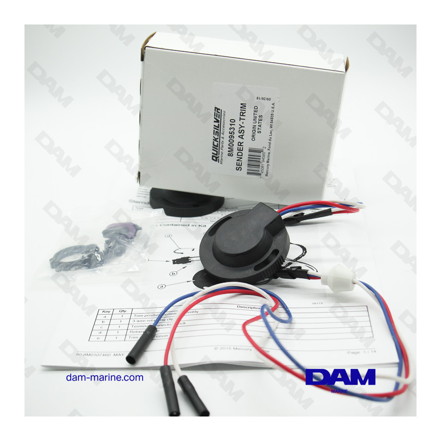 SENSOR DE AJUSTE DE BASE DTS DE MERCRUISER (1 PIEZA)