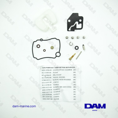 KIT CARBURATEUR YAMAHA - MERCURY - TOHATSU 6 -15HP 4T