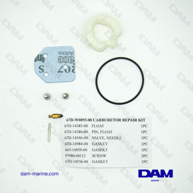 KIT CARBURATEUR YAMAHA 4HP