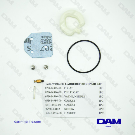 KIT CARBURATORE YAMAHA 4HP