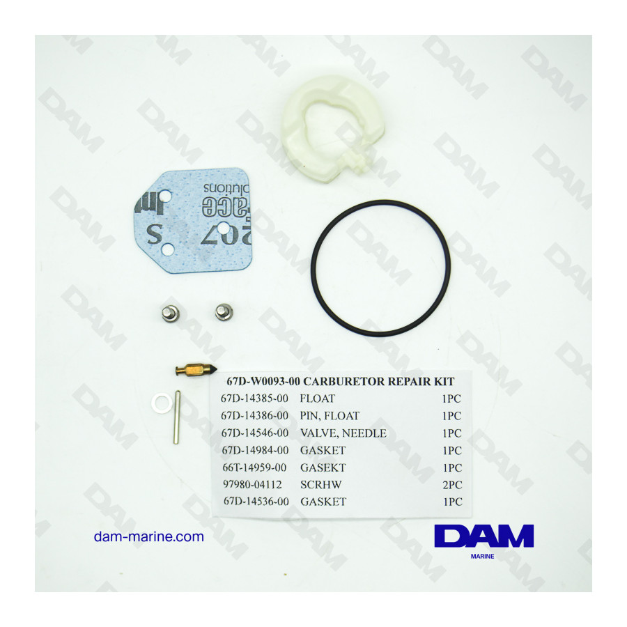 KIT CARBURATEUR YAMAHA 4HP