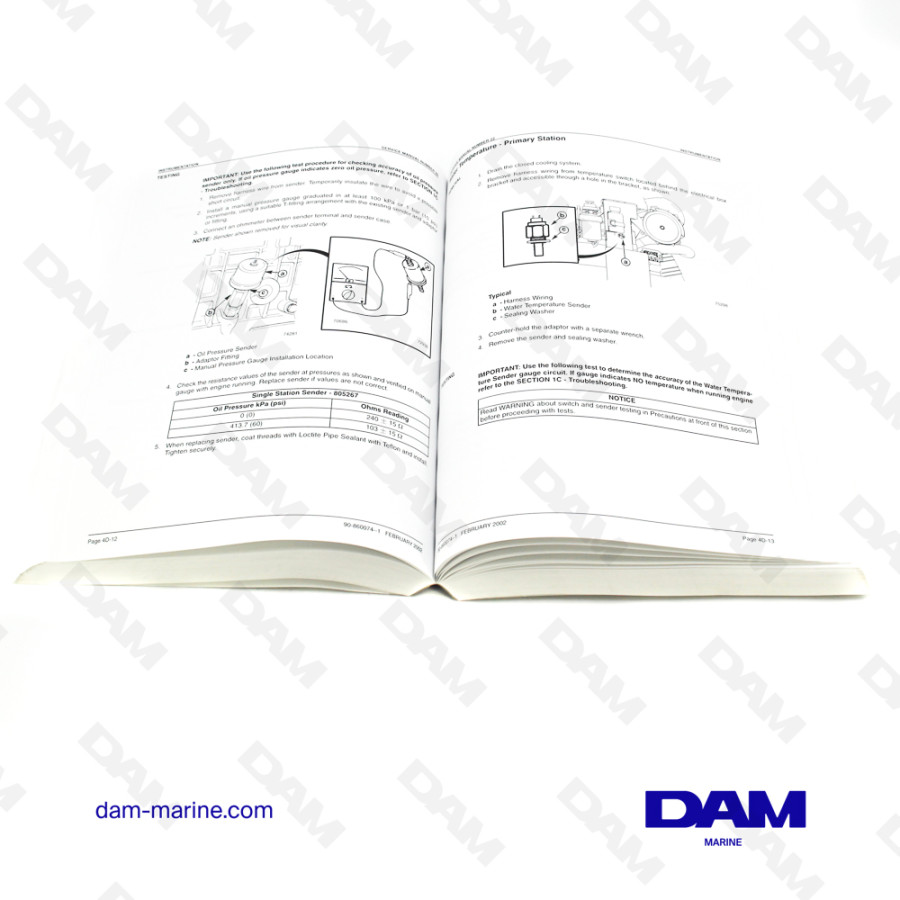 MERCRUISER DIESEL 2.8 - 4.2L D-TRONIC* WORKSHOP MANUAL