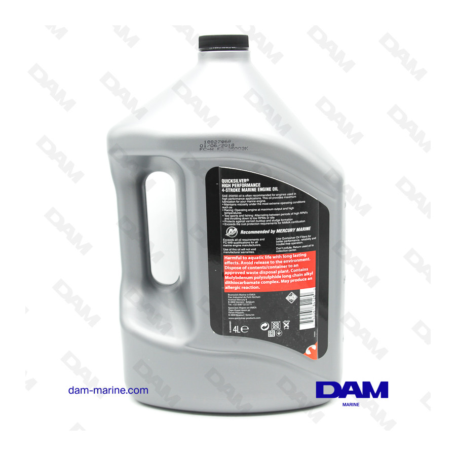 MERCURY 25W50 4T VERADO 1GL ENGINE OIL