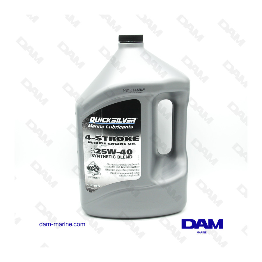 ACEITE DE MOTOR SINTÉTICO MERCURY OEM 25W40 - GL