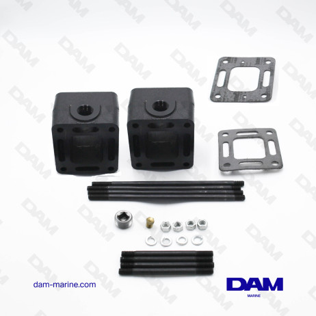 MERCRUISER 75MM EXHAUST RISER KIT - 2PCS