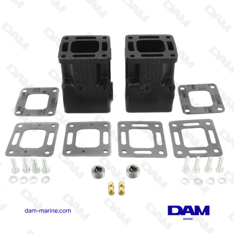 MERCRUISER 152 MM EXHAUST RISER KIT - 2PCS