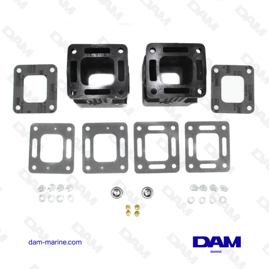 MERCRUISER 152 MM EXHAUST RISER KIT - 2PCS