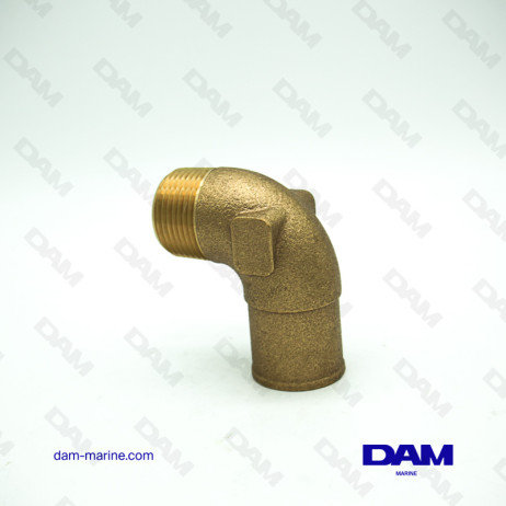 RACCORDO ACQUA A GOMITO 90° MM - 1 X 1-1/4