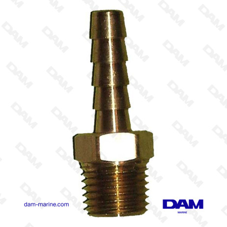 STRAIGHT FUEL FITTING - 1/4 X 6MM