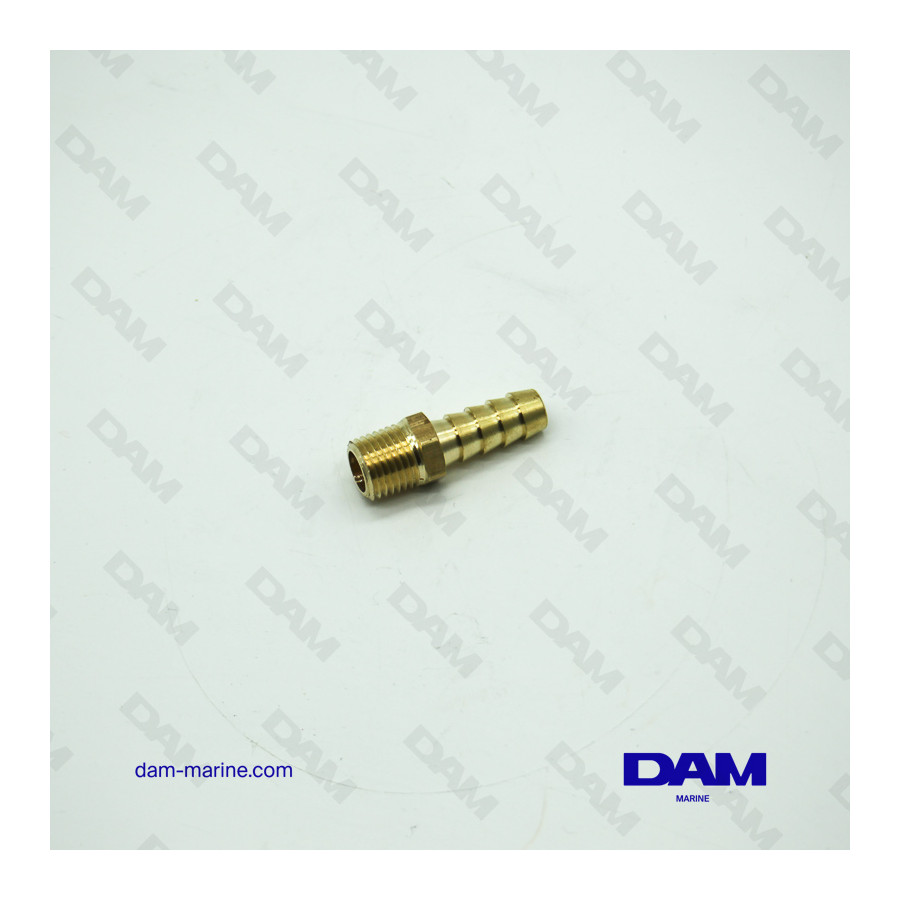 RACCORDO CARBURANTE DRITTO - 1/4 X 10 MM