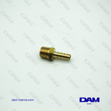 STRAIGHT FUEL FITTING - 3/8 X 8MM