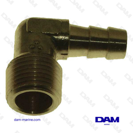 90° ELBOW FUEL FITTING - 3/8 X 10MM