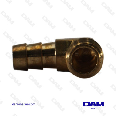 RACCORD CARBURANT COUDE 90° - 1/4 X 10MM
