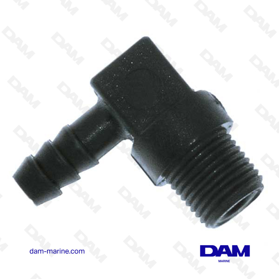 Conector de agua BRP de codo de 90° - 6 mm