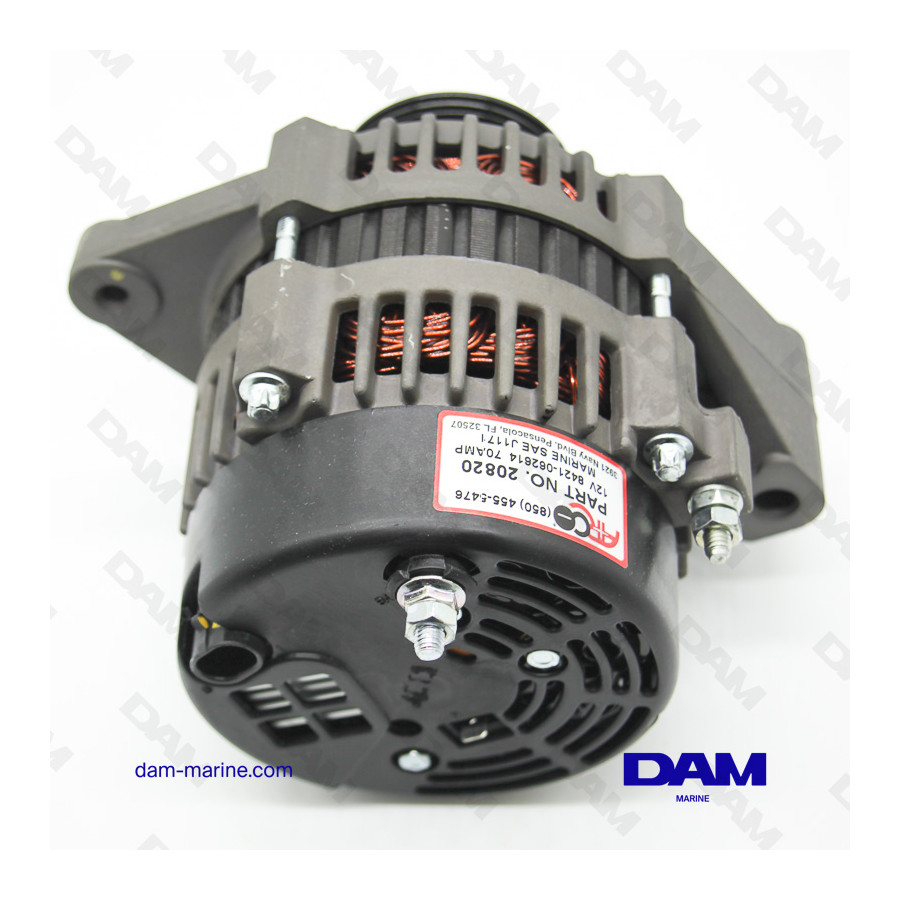 12V 70AMP INDMAR ALTERNATOR