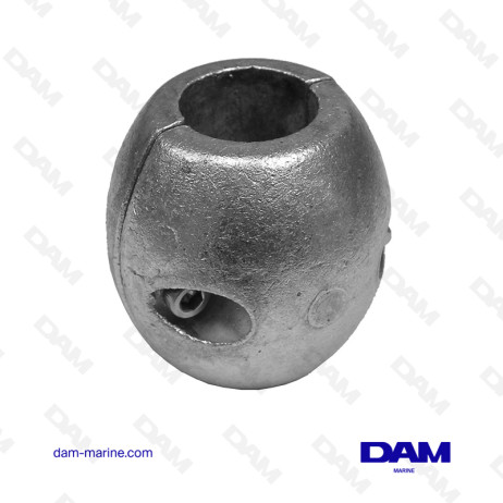 ANODE NOIX ARBRE 25MM - ALUMINIUM