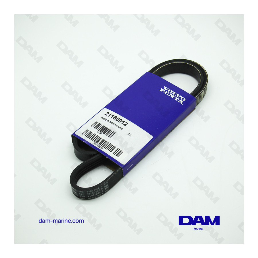 VOLVO WATER PUMP SERPENTINE BELT - 21160912