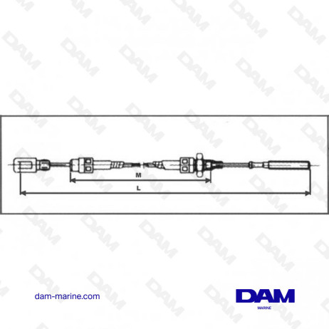 CABLE FREIN REMORQUE 174380