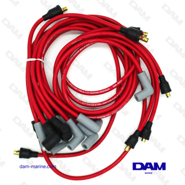 GM V8 CONVENTIONAL MALLORY FLAT SPARK PLUG WIRE KIT