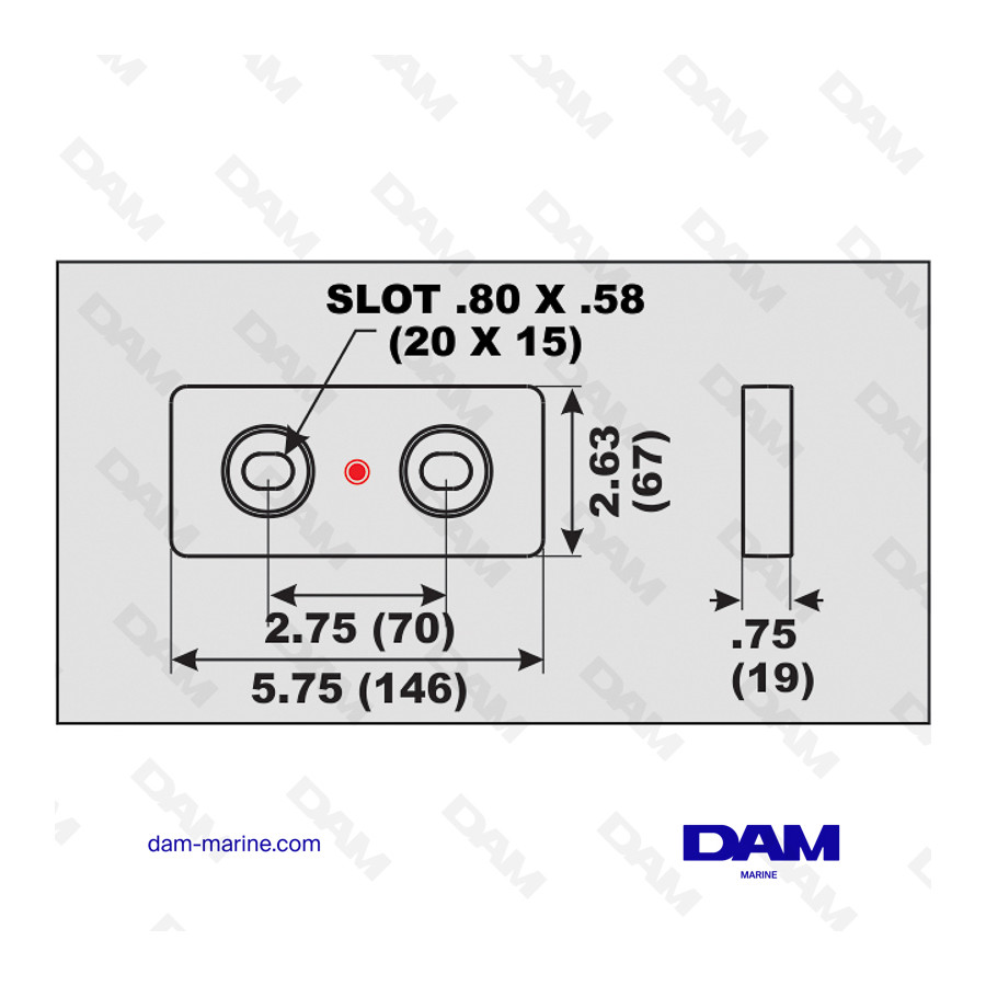 ANODE DE COQUE A VISSER 0.5KG