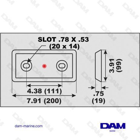ANODO SCAFO A VITE 0,9 KG