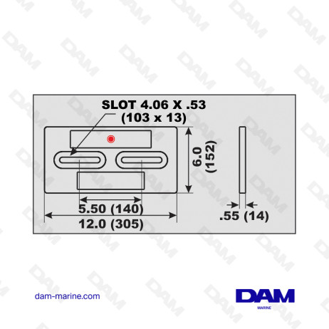 ANODE DE COQUE A VISSER 1.6KG
