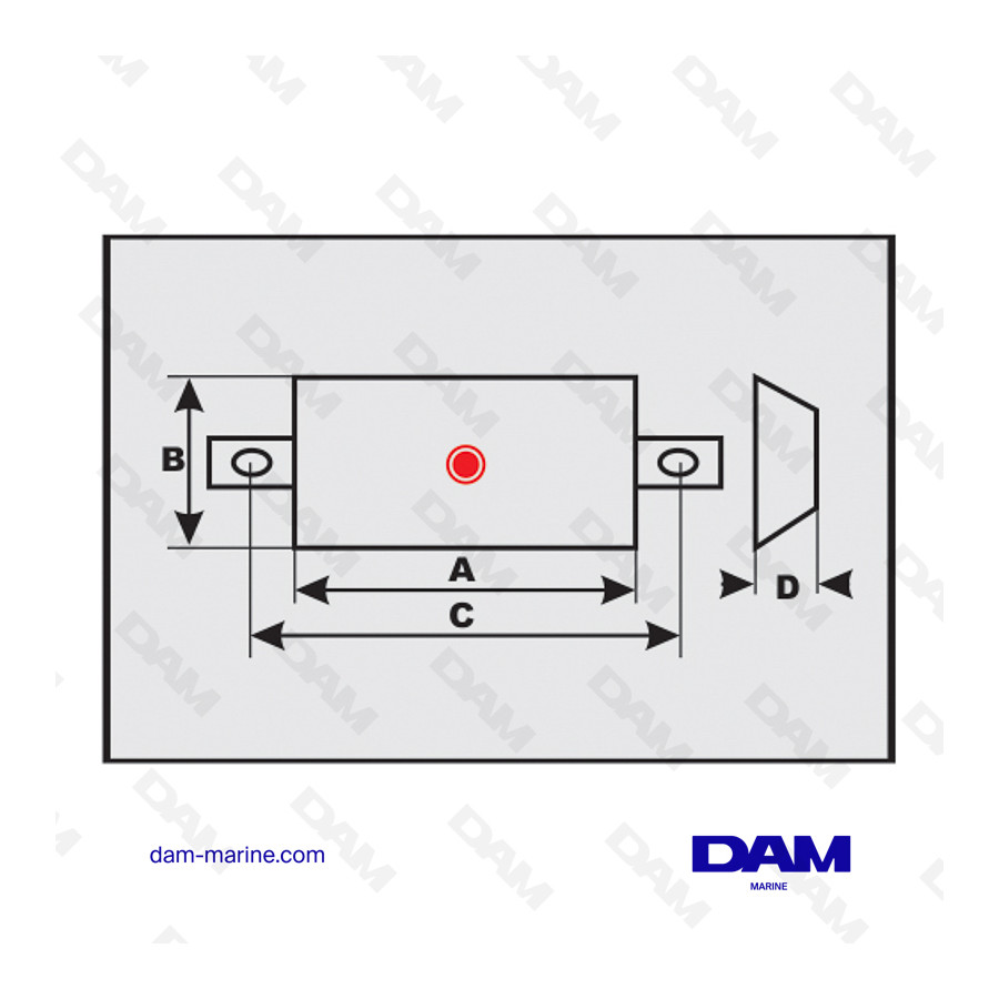 SCREW-ON HULL ANODE 0.8KG