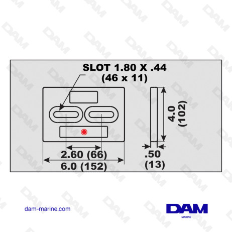 ANODE DE COQUE A VISSER 0.5KG