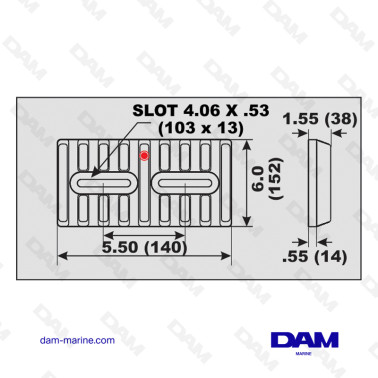 ANODE DE COQUE A VISSER 2.8KG