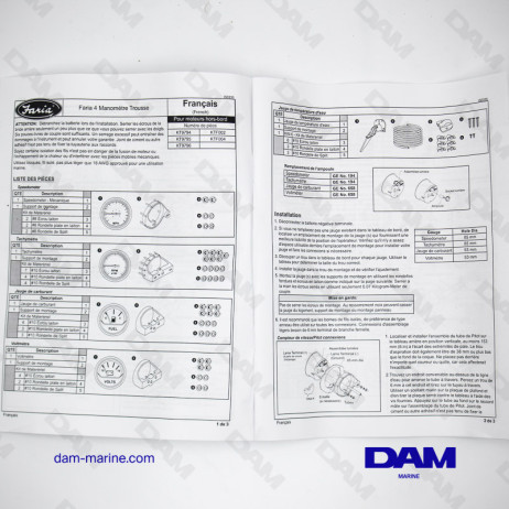 WHITE OUTBOARD INSTRUMENTATION KIT