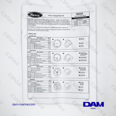 BLACK OUTBOARD INSTRUMENTATION KIT